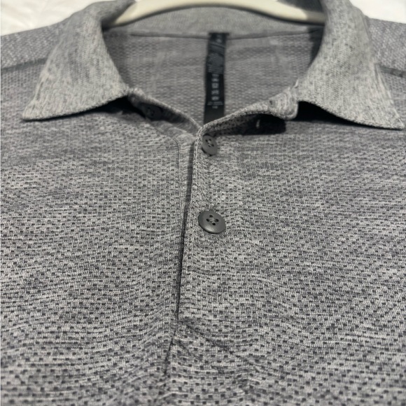Men's Gray Lululemon Polo Shirt - Picture 2 of 3